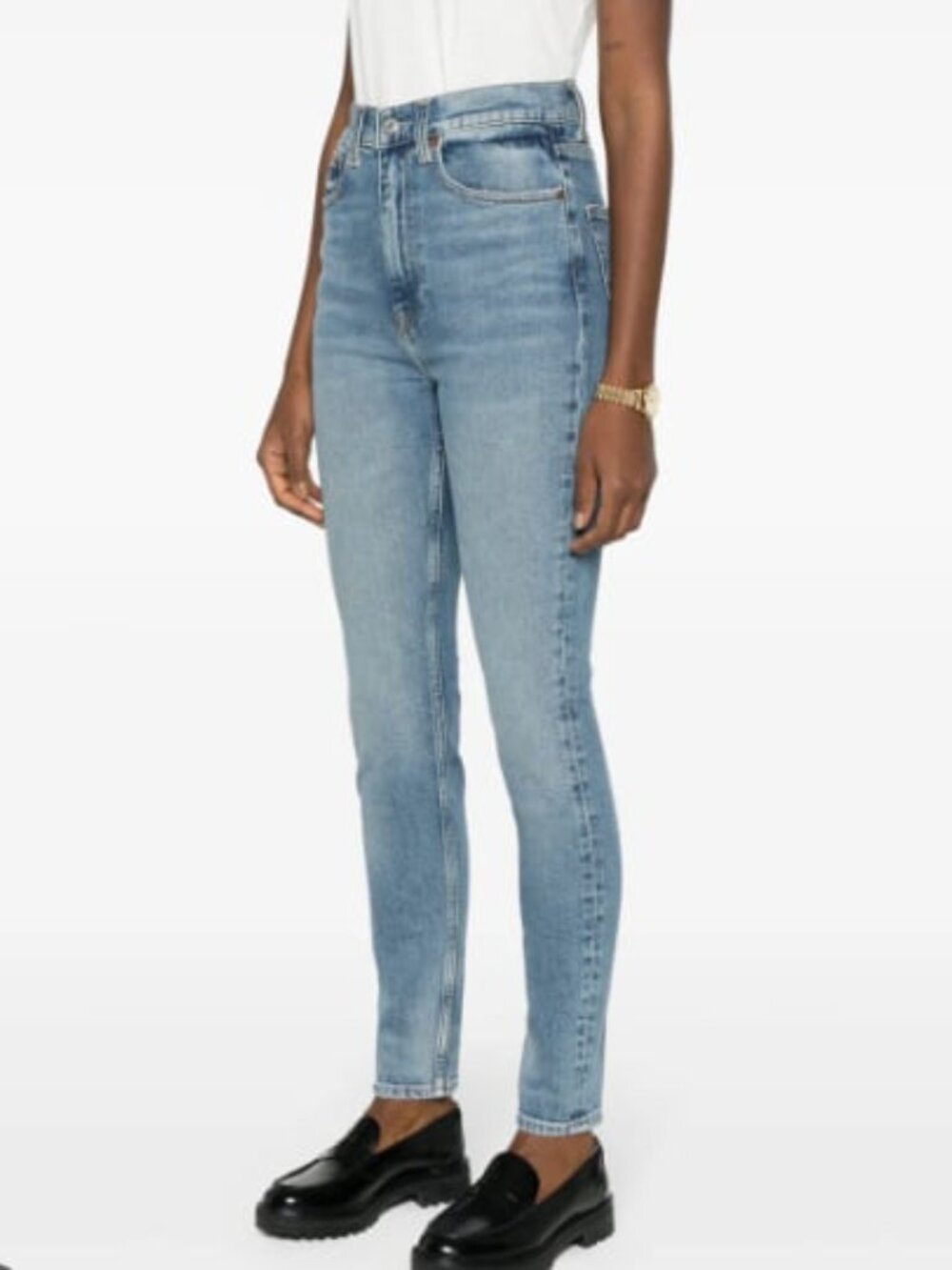 J Crew Mid Rise Skinny in a Light Wash